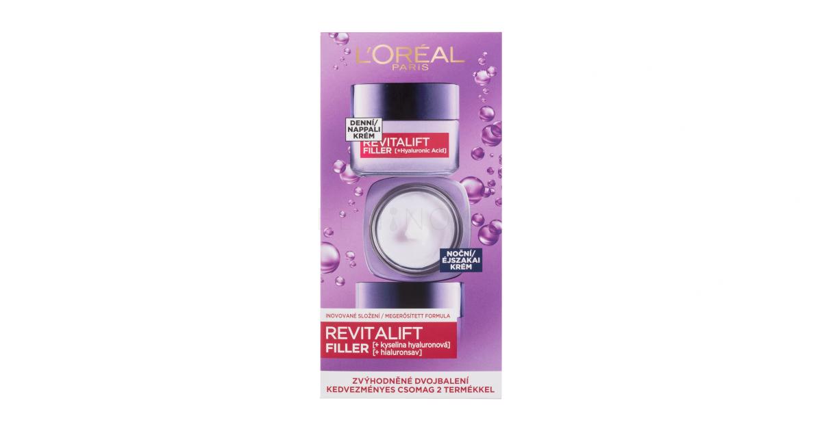 L Oréal Paris Revitalift Filler HA Duo Set Dárková kazeta denní pleťový