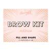 Barry M Brow Kit Set a paletka na obočí pro ženy 4,5 g Odstín Medium