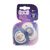 LOVI Night &amp; Day Dynamic Soother Boy 18m+ Dudlík pro děti 2 ks poškozený obal