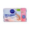 Nivea Baby Soft &amp; Cream Cleanse &amp; Care Wipes Čisticí ubrousky pro děti 4x57 ks