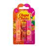 Chupa Chups Lip Balm Duo SET2 Dárková kazeta balzám na rty 4 g Orange Pop + balzám na rty 4 g Strawberry Swirl