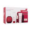 Clarins Aroma Eau Dynamisante Dárková kazeta eau de soin 50 ml + pleťový krém Beauty Flash Balm 50 ml + olej na rty Lip Comfort Oil 7 ml 03 Cherry + krém na ruce Hand And Nail Treatment Cream 30 ml + řasenka Wonder Perfect Mascara 4D 3 ml 01 Perfect Black + kosmetická taštička