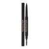 Makeup Revolution London Duo Brow Definer Tužka na obočí pro ženy 0,25 g Odstín Dark Brown