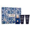 Versace Pour Homme Dylan Blue Dárková kazeta toaletní voda 50 ml + sprchový gel 50 ml + balzám po holení 50 ml