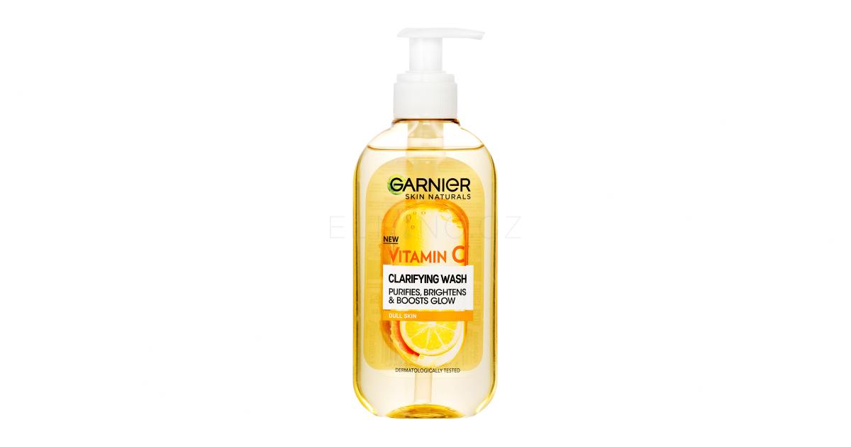 Garnier Skin Naturals Vitamin C Clarifying Wash Gel detergente donna 200 ml
