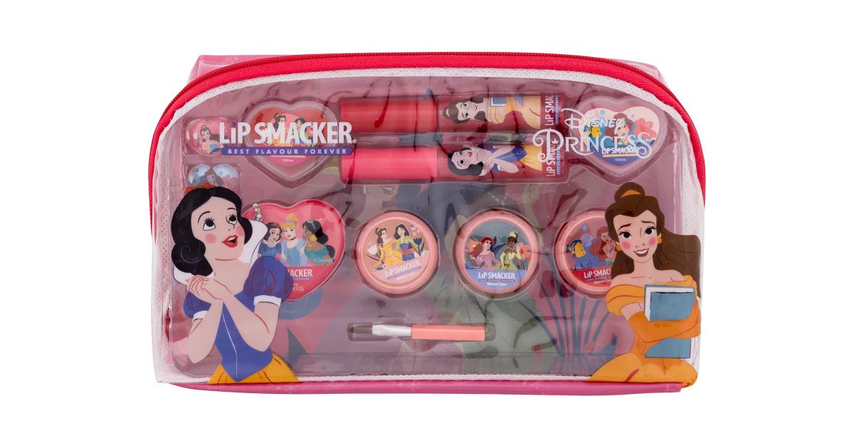 Lip Smacker Disney Princess Essential Makeup Bag Dárková Kazeta Lesk Na