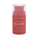 Makeup Revolution London Fast Base Blush Tvářenka pro ženy 14 g Odstín Bare