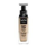 NYX Professional Makeup Can't Stop Won't Stop Make-up pro ženy 30 ml Odstín 6.3 Warm Vanilla