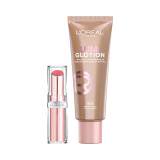 Set Rozjasňovač L'Oréal Paris Lumi Glotion + Rtěnka L'Oréal Paris Glow Paradise