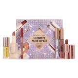 Makeup Revolution London Ultimate Nude Lip Kit Dárková kazeta rtěnka Satin Kiss 3,2 g Chauffeur Nude + rtěnka Lip Allure Soft Satin 3,2 g Chauffeur Nude + lesk na rty Vinyl Lipgloss 2,5 ml Chauffeur Nude + lesk na rty Vinyl Lipgloss 2,5 ml Clear + lesk na rty Shimmer Bomb 4,5 ml Light Catcher + kont