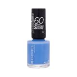 Rimmel London 60 Seconds Super Shine Lak na nehty pro ženy 8 ml Odstín 856 Blue Breeze poškozený flakon