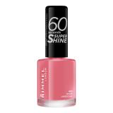 Rimmel London 60 Seconds Super Shine Lak na nehty pro ženy 8 ml Odstín 405 Rose Libertine