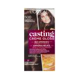 L'Oréal Paris Casting Creme Gloss Barva na vlasy pro ženy 48 ml Odstín 500 Medium Brown