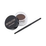 Makeup Revolution London Brow Pomade Gel a pomáda na obočí pro ženy 2,5 g Odstín Dark Brown