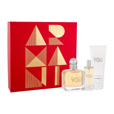 Giorgio Armani Emporio Armani Because It´s You Dárková kazeta parfémovaná voda 100 ml + parfémovaná voda 15 ml + tělové mléko 75 ml