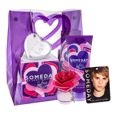 Justin Bieber Someday Dárková kazeta parfémovaná voda 30 ml + tělové mléko 200 ml + osvěžovač místnosti