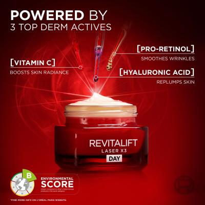 L&#039;Oréal Paris Revitalift Laser X3 Day Cream Denní pleťový krém pro ženy 50 ml