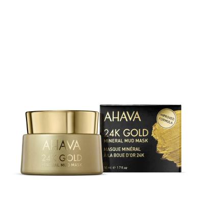 AHAVA 24K Gold Mineral Mud Mask Pleťová maska pro ženy 50 ml