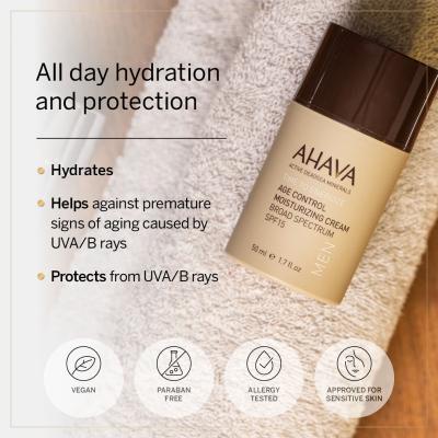 AHAVA Men Time To Energize SPF15 Denní pleťový krém pro muže 50 ml