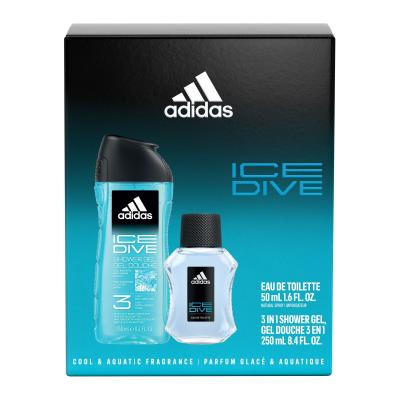 Adidas Ice Dive Dárková kazeta toaletní voda 50 ml + sprchový gel 250 ml