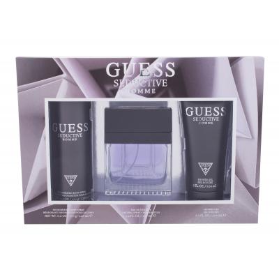 GUESS Seductive Homme Dárková kazeta toaletní voda 100 ml + deodorant 226 ml + sprchový gel 200 ml