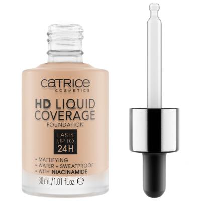 Catrice HD Liquid Coverage 24H Make-up pro ženy 30 ml Odstín 030 Sand Beige