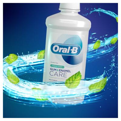 Oral-B Gum &amp; Enamel Care Fresh Mint Ústní voda 500 ml