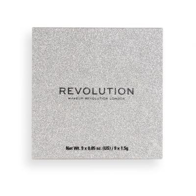 Makeup Revolution London Pressed Glitter Oční stín pro ženy 13,5 g Odstín Illusion