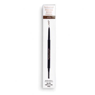 Makeup Revolution London Precise Brow Pencil Tužka na obočí pro ženy 0,05 g Odstín Dark Brown