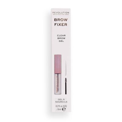 Makeup Revolution London Brow Fixer Řasenka na obočí pro ženy 6 ml Odstín Clear