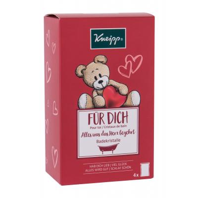 Kneipp For You Dárková kazeta sůl do koupele I love You (Hab Dich Lieb) 60 g + sůl do koupele Good Luck (Fiel Glück) 60 g + sůl do koupele Everything Will Be Fine (Alles Wird Gut) 60 g + sůl do koupele Good Night (Sch(l)af Shön) 60 g