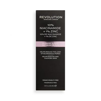 Revolution Skincare Skincare 10% Niacinamide + 1% Zinc Pleťové sérum pro ženy 60 ml