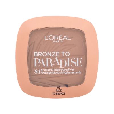 L'Oréal Paris Bronze To Paradise Bronzer pro ženy 9 g Odstín 03 Back To Bronze