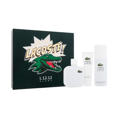 Lacoste L.12.12 Blanc Dárková kazeta toaletní voda 100 ml + sprchový gel 50 ml + deodorant 150 ml