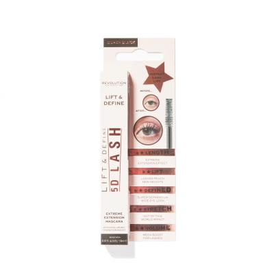 Makeup Revolution London 5D Lash Řasenka pro ženy 14 ml Odstín Super Black