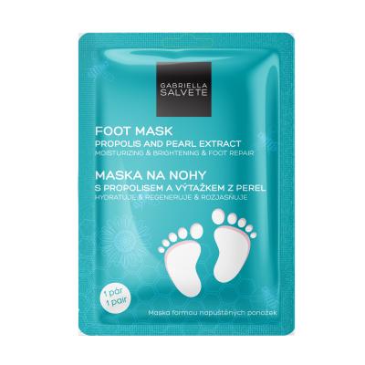 Gabriella Salvete Foot Mask Propolis And Pearl Extract Maska na nohy pro ženy 1 ks