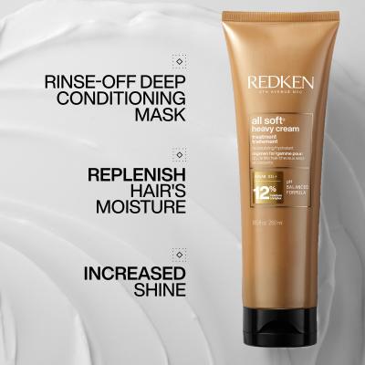 Redken All Soft Heavy Cream Treatment Maska na vlasy pro ženy 250 ml