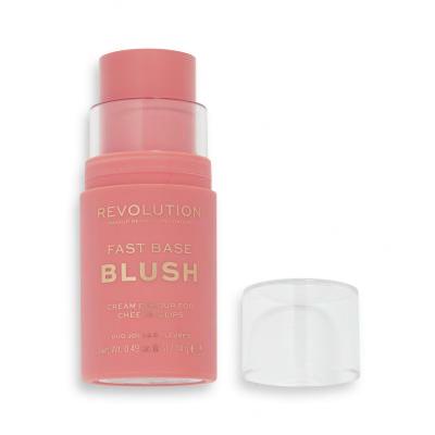 Makeup Revolution London Fast Base Blush Tvářenka pro ženy 14 g Odstín Peach