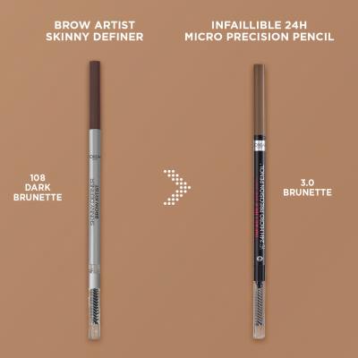 L&#039;Oréal Paris Infaillible Brows 24H Micro Precision Pencil Tužka na obočí pro ženy 1,2 g Odstín 3.0 Brunette