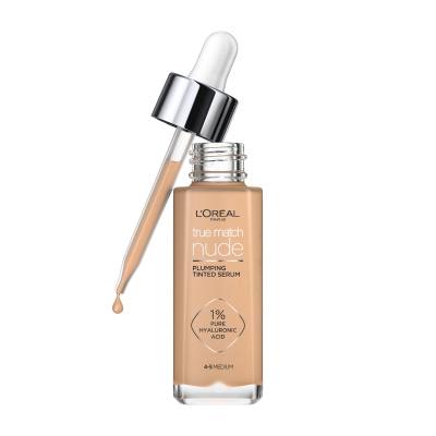 L&#039;Oréal Paris True Match Nude Plumping Tinted Serum Make-up pro ženy 30 ml Odstín 4-5 Medium