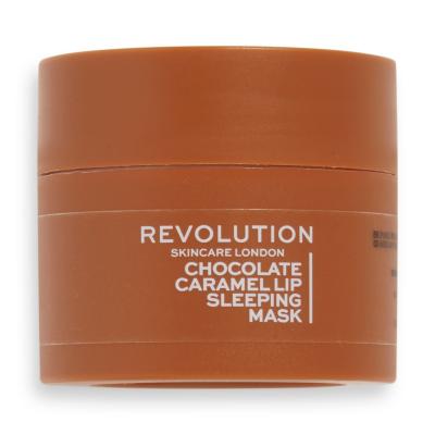 Revolution Skincare Lip Sleeping Mask Chocolate Caramel Balzám na rty pro ženy 10 g