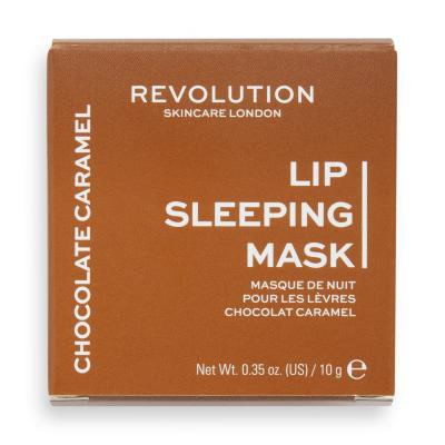 Revolution Skincare Lip Sleeping Mask Chocolate Caramel Balzám na rty pro ženy 10 g