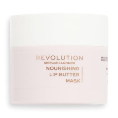 Revolution Skincare Nourishing Lip Butter Mask Cocoa Vanilla Balzám na rty pro ženy 10 g