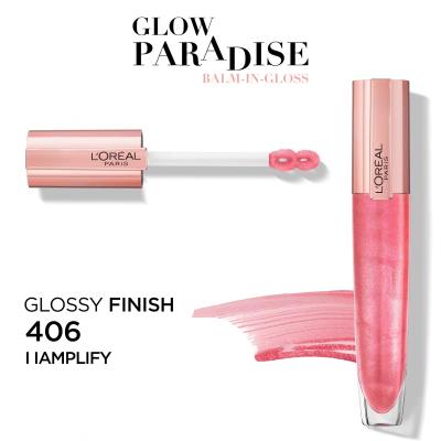 L&#039;Oréal Paris Glow Paradise Balm In Gloss Lesk na rty pro ženy 7 ml Odstín 406 I Amplify