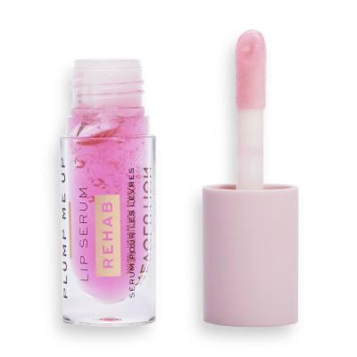 Makeup Revolution London Rehab Plump Me Up Lip Serum Olej na rty pro ženy 4,6 ml Odstín Pink Glaze