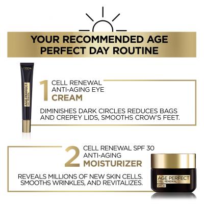 L&#039;Oréal Paris Age Perfect Cell Renew Day Cream SPF30 Denní pleťový krém pro ženy 50 ml