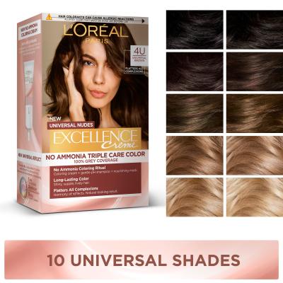 L&#039;Oréal Paris Excellence Creme Triple Protection Barva na vlasy pro ženy 48 ml Odstín 5U Light Brown