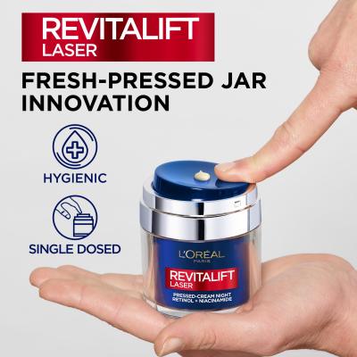 L&#039;Oréal Paris Revitalift Laser Pressed-Cream Night Noční pleťový krém pro ženy 50 ml