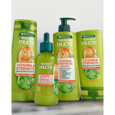 Garnier Fructis Vitamin &amp; Strength 10-IN-1 Leave-In-Cream Bezoplachová péče pro ženy 400 ml