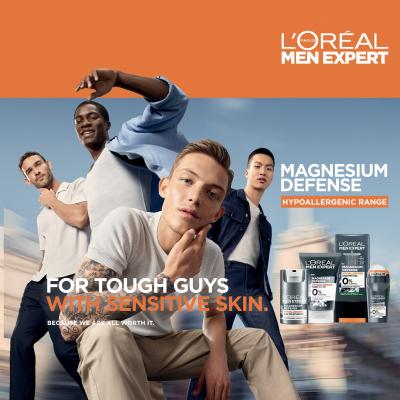 L&#039;Oréal Paris Men Expert Magnesium Defence Face Wash Čisticí gel pro muže 100 ml